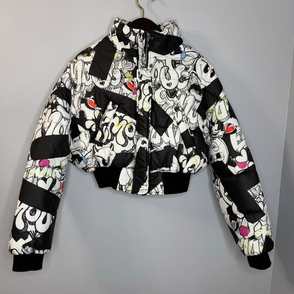 Asos The Emoji Movie Bomber Jacket Allover Printed Sz 8 New - Picture 1 of 15
